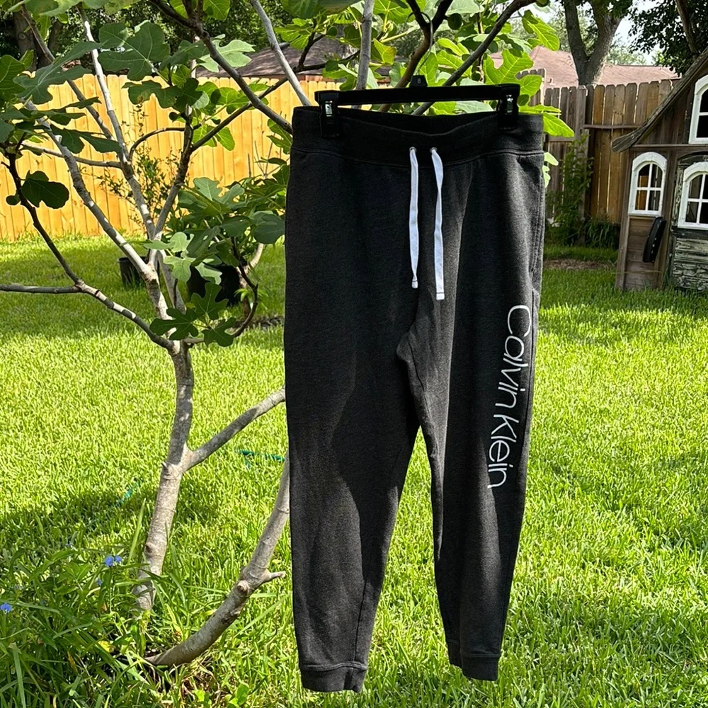 Calvin Klein Black Joggers with Tapered Fit